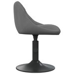 vidaXL Tabouret de bar Gris foncé Velours