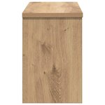 vidaXL Porte-manteau mural avec porte chêne artisanal 50 x 20 x 30 cm