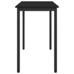 vidaXL table Chêne noir 100 x 50 x 76 5 cm Bois d'ingénierie et acier