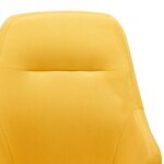vidaXL Chaise à bascule Jaune moutarde Tissu