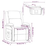 vidaXL Fauteuil inclinable Rose Velours