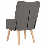 vidaXL fauteuil Gris clair 63 x 67 x 94 cm Tissu Sherpa
