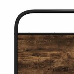 vidaXL Cadre de lit en métal sans matelas chêne fumé 150x200 cm