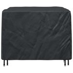 vidaXL Housse pour mobilier d'extérieur Noir 125 x 125 x 74 cm 420D