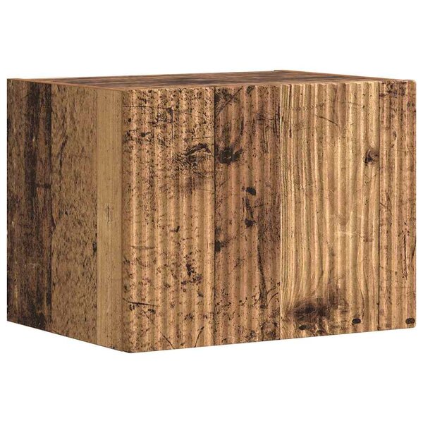 vidaXL Meuble TV mural Bois Ancien 60 x 31 x 29.5 cm Bois d'ingénierie