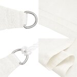 vidaXL Voile d'ombrage 160 g/m² Blanc 5x8 m PEHD