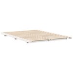 vidaXL Cadre de lit surélevé Blanc 160 x 210 cm Bois massif en pin