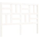 vidaXL Cadre de lit sans matelas blanc bois de pin massif