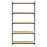 vidaXL Bibliothèque à 5 niveaux chêne sonoma 80x30x154 cm