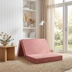 vidaXL Canapé-lit pliable 90 x 67 x 45 cm Rose
