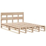 vidaXL Cadre de lit sans matelas 140x190 cm bois de pin massif