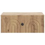 vidaXL Cabinet de chevet mural Chêne artisanal 49 x 34 5 x 20 cm