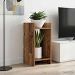 vidaXL Support de Plante Bois ancien 30 x 30 x 60 cm Bois d'ingénierie