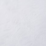 vidaXL Jupe de sapin de Noël Blanc 122 cm Fausse fourrure
