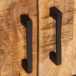 vidaXL Meuble TV 110x35x40 cm bois massif de manguier brut