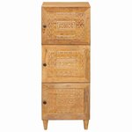 vidaXL Haut Armoire avec étagère Marron clair 40 x 33 x 110 cm