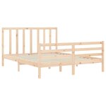 vidaXL Cadre de lit sans matelas 160x200 cm bois massif de pin