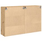 vidaXL Armoires murales en chêne artisanal 2 pièces 69 5 x 34 x 90 cm en bois d'ingénierie