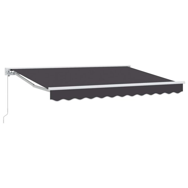 vidaXL Auvent rétractable manuel Anthracite 3 x 2 5 m