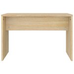 vidaXL Tabouret de toilette Chêne sonoma 70x35x45 cm Bois d'ingénierie