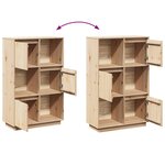 vidaXL Buffet haut 74x35x117 cm Bois massif de pin