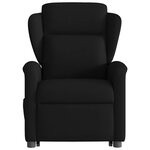 vidaXL Fauteuil inclinable de massage électrique Noir Tissu