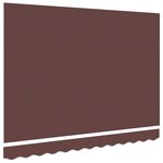 vidaXL Tissu de remplacement pour auvent pour cadre de 3.5x2 m marron