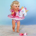 Zapf Creation 839447 - Baby born Set de natation licorne 43 cm