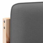 vidaXL Tête de lit capitonnée Marron et gris clair 120 cm Pin massif