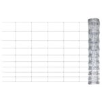vidaXL Clôture de jardin Acier galvanisé Argenté 50x1 2 m