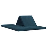 vidaXL Canapé-lit pliable 140 x 67 x 15 cm Bleu