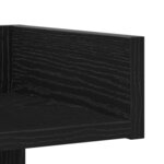 vidaXL Bibliothèque Chêne noir 48 x 25 5 x 140 cm Bois d'ingénierie