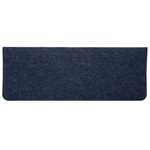 vidaXL Tapis d'escalier auto-adhésifs 15 Pièces 65x24 5x3 5 cm Bleu