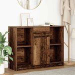 vidaXL Buffet avec tiroir vieux bois 101x35x76 cm bois d'ingénierie