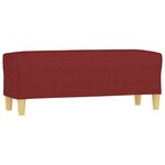 vidaXL Banc Rouge bordeaux 100x35x41 cm Tissu