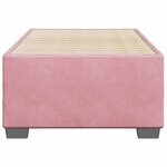 vidaXL Cadre de lit Rose 80x200 cm Velours
