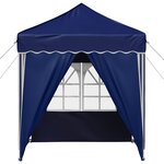 vidaXL Tente de fête pop-up 195 x 195 x 245 cm Bleu Tissu Oxford