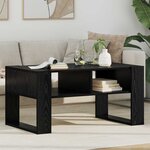 vidaXL Table basse Chêne noir 92 x 53 x 45 cm Bois d'ingénierie