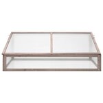 vidaXL Serre Gris 110x58 5x39 cm Bois de sapin