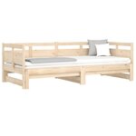 vidaXL Lit coulissant sans matelas bois de pin solide 2x(80x200) cm