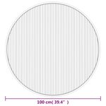 vidaXL Tapis rond marron foncé 100 cm bambou