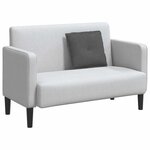 vidaXL Coussin de Dos Gris foncé 50 x 45 cm Tissu en velours côtelé