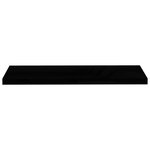 vidaXL Étagère murale flottante 4 Pièces Noir brillant 90x23 5x3 8 cm MDF