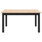 vidaXL Table basse Naturel 60 x 50 x 36 cm Bois de pin massif