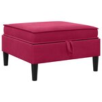 vidaXL Ensemble de meubles pour le salon 5 Pièces Bordeaux Velours