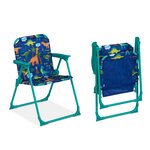 Salon de jardin enfant mobilisable extérieur 53 x 49 5 x 87 5 cm design original pratique en plastique bleu 13_0007799