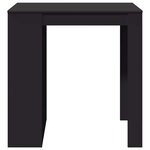vidaXL Table de bar noir 102x70x103 5 cm bois d'ingénierie