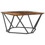 vidaXL Table basse Bois ancien 80 x 80 x 45 cm