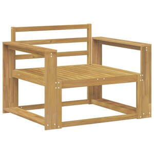 vidaXL Sofa de milieu extérieur Bois d'Acacia Massif Blanc