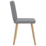 vidaXL Chaises à manger lot de 6 gris clair tissu